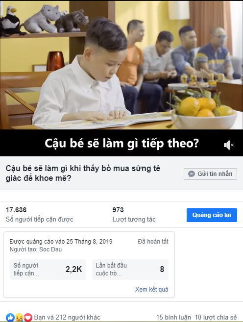 Nếu thấy bố mình mua sừng tê giác để khoe mẽ với bạn bè, bạn sẽ làm gì?