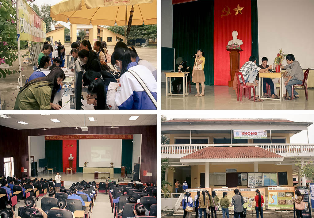  Sinh viên Đại học Quảng Bình tìm hiểu về bảo vệ ĐVHD