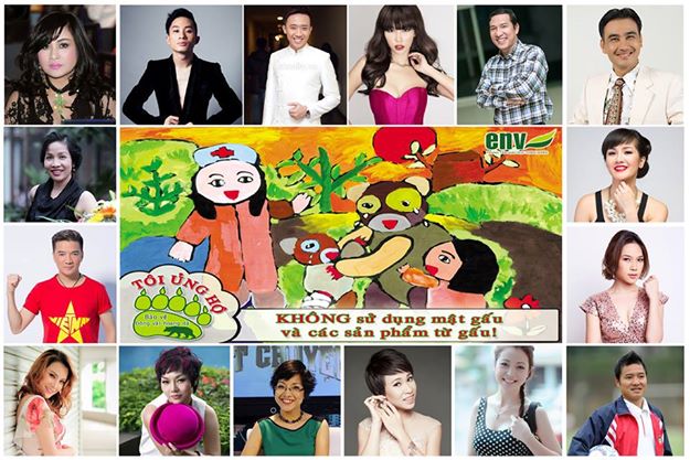  Sao Việt lên tiếng “ủng hộ” chấm dứt nạn nuôi nhốt gấu
